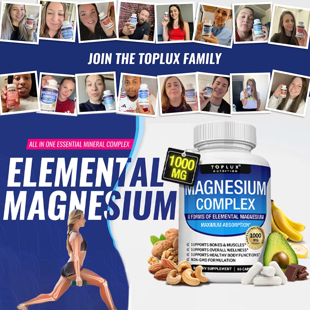 Complejo de Magnesio 1000mg | 8 Formas